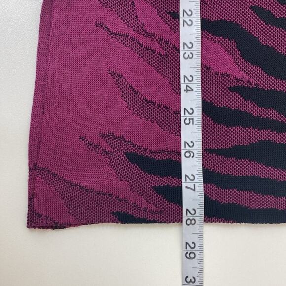 Ming Wang Art to Wear Top Fire Print Women's Small Purple - Picture 10 of 12